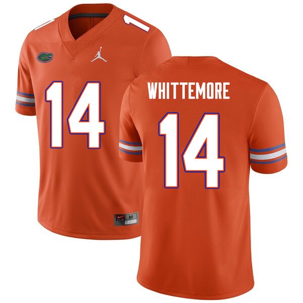 Men #14 Trent Whittemore Florida Gators College Football Jerseys Orange
